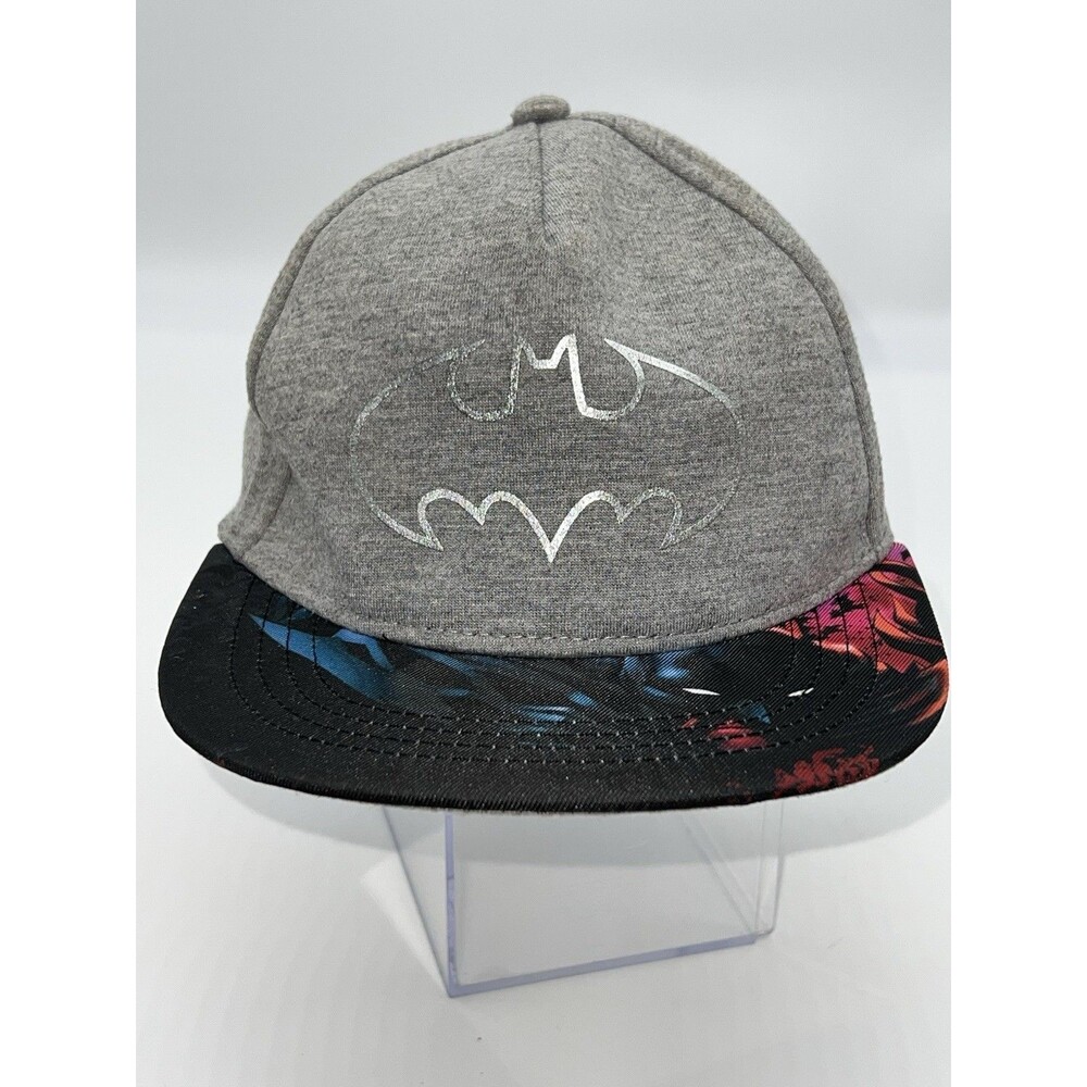 Adults DC Comics Batman in Silver Logo Baseball Cap Adjustable Snapback-One Size